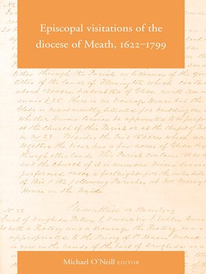 cover image of Episcopal Visitations of the Diocese of Meath, 1622-1799